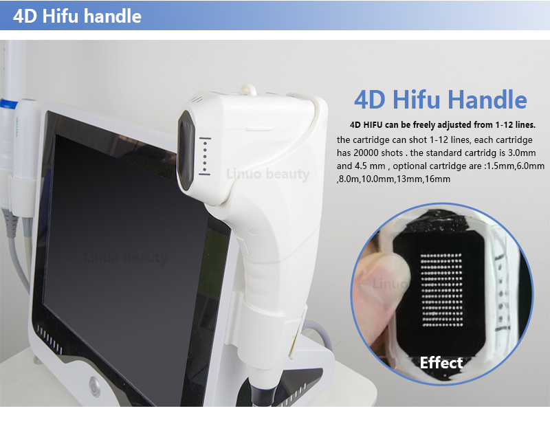 2020 New Trend Hifu Machine 3D Hifu 4D Hifu Vaginal Machine 3 in 1 12 Lines 4D Face V Max Vaginal Theatment Machine