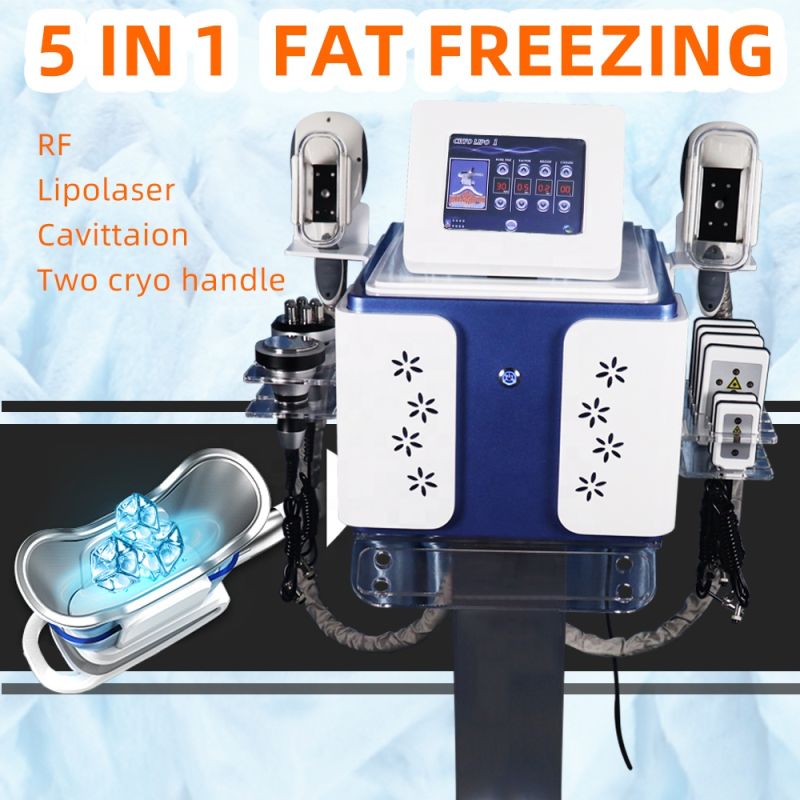 Multifunction Portable 3 Handles Cavitation RF 360 Cryo Slimming Cryotherapy Machine for Body Sculpting