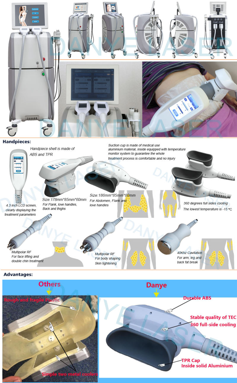 Cryo Fat Freezing Cellulite Removal Machine for Body and Chin