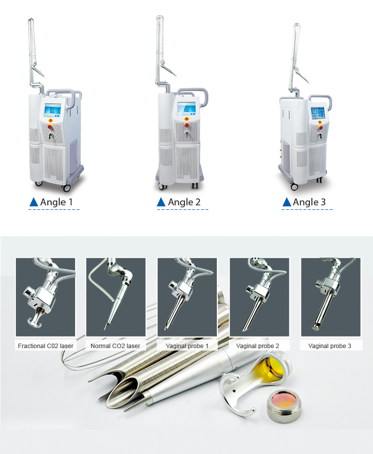 Ce Fractional CO2 Laser Machine with Three Systems: Cutting/Fractional/Vaginal Treatment