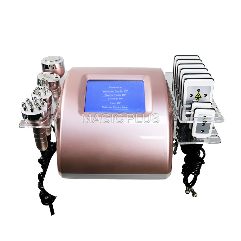 2021 Body Cavitation Professional Machine Cavitation RF Vacuum Cellulite Remover 6 in 1 Slimming Machine