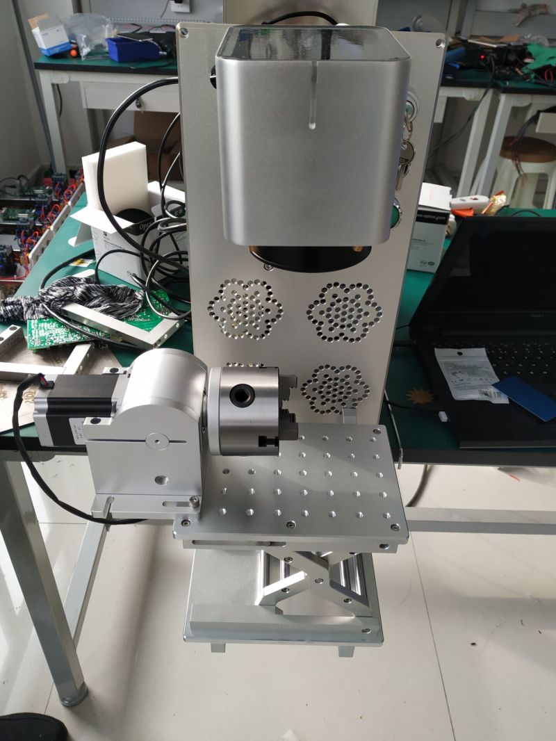 Portable 30W Fiber Laser Machine Laser Engraver Printer Metal Marking Engraving