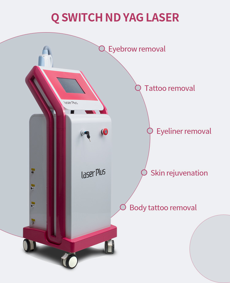 Portable Pigmentation Eyebrow Removal Salon ND YAG Laser Beauty Equipment