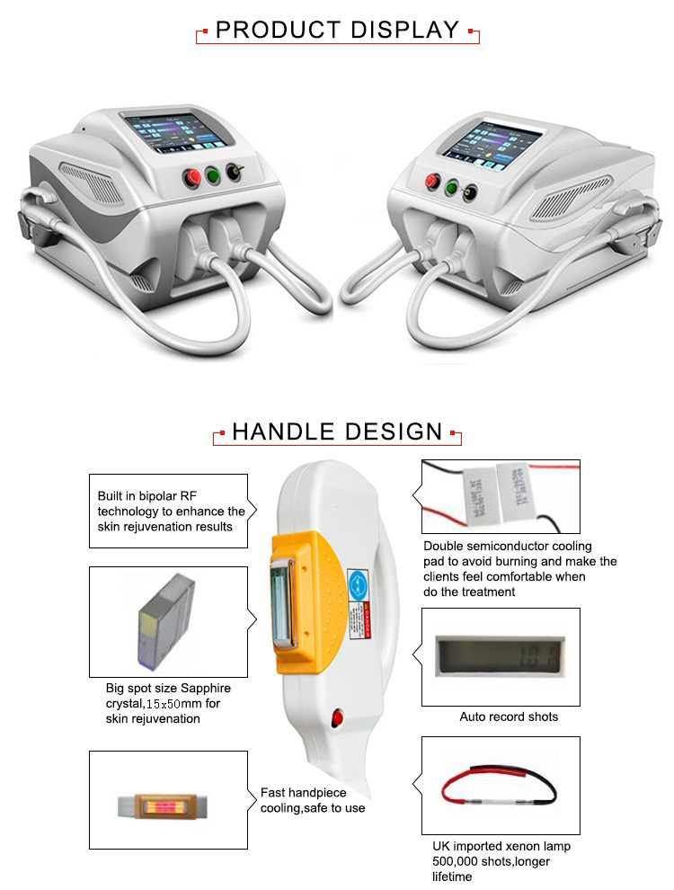 China Manufacturer Painless Hair Removal All in One Beauty Machine Laser Beauty Salon SPA Shr IPL Hair Removal Series