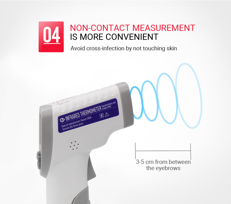 Fast Delivery Battery Powered Non Contact Forehead Infra Red IR Thermometer Infrared