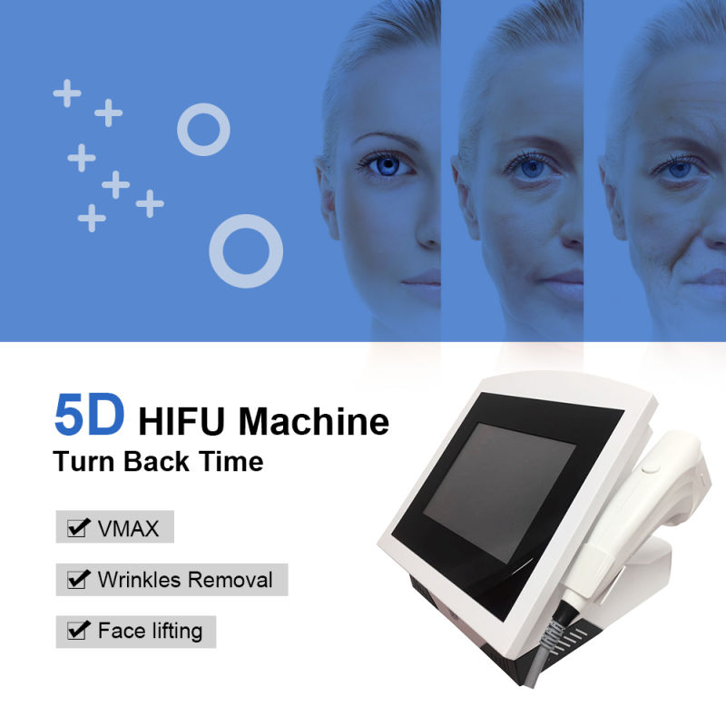 New 5D Hifu Beauty Machine for Face Lifting Wrinkle Removal