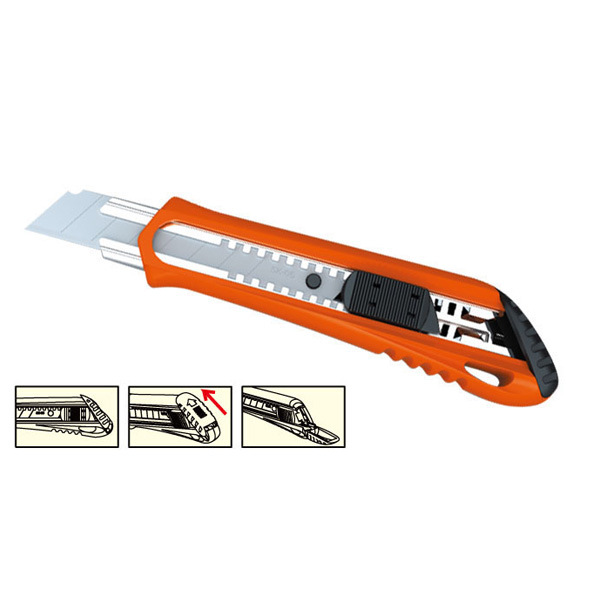 Heavy-Duty ABS Grip Screw-Lock Utility Knife, Hobby Knife