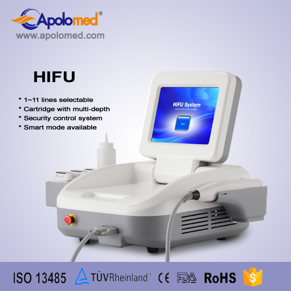 Hifu High Intensity Ultrasound Face Lift Machine