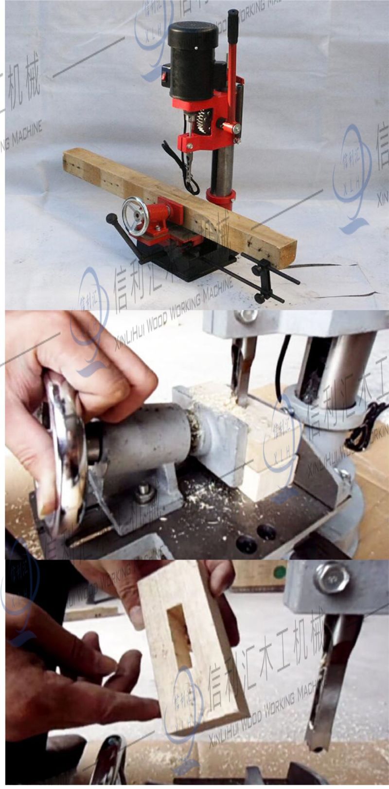 Vertical Woodworking Grooving Machine Square Chisel Grooving Machine Eye-Catching Machine Wood Groove Milling Tenoning Machine for Solid Wood Furniture