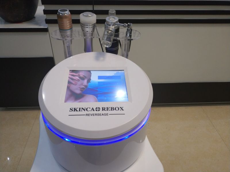 Beauty Salon Face Lifting Galvanic Ultrasound Facial Machine with Oxygen Spray Gun Face Meso Hifu Machine