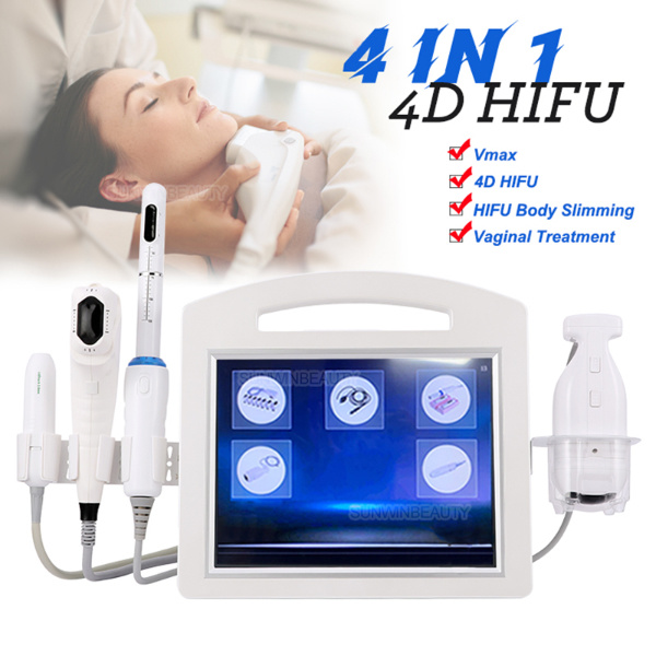 Sunwin Machine 2020 Face Hifu Skin Tightening Machine Hifu Vaginal Face Body 4D Hifu Anti-Wrinkle Machine