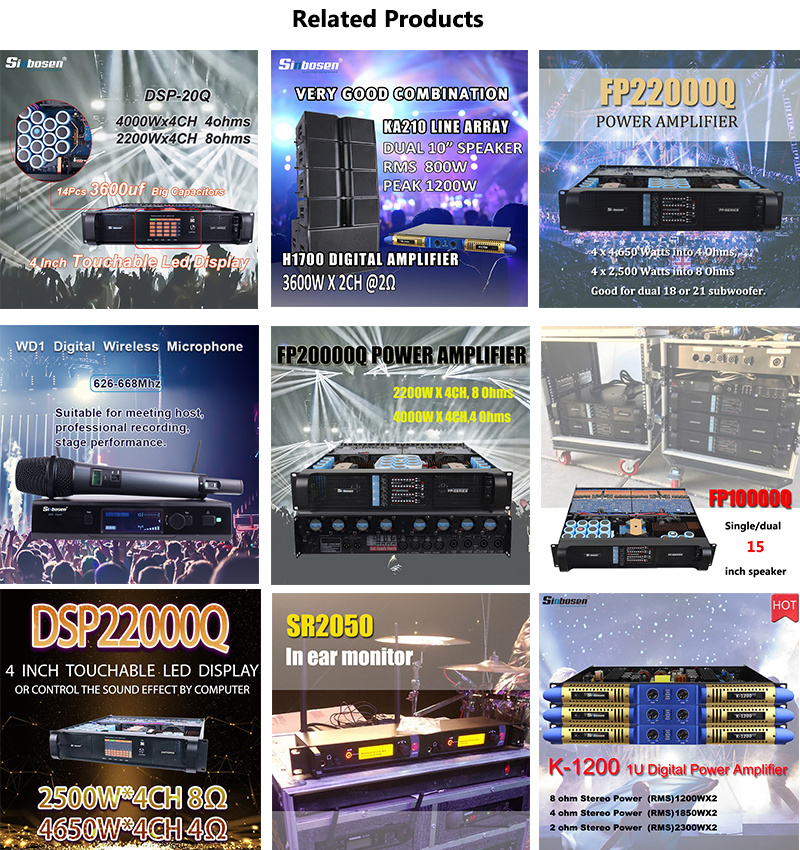 Sinbosen Professional Fp10000q 4 Channel Sound Amplifier Professional Power