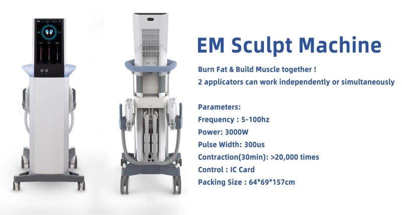 Fat Burning EMS Slimming Em-Sculpting Machine Non-Invasive Em-Sculp Body Shaping High Intensity Electromagnetic Muscle Trainer