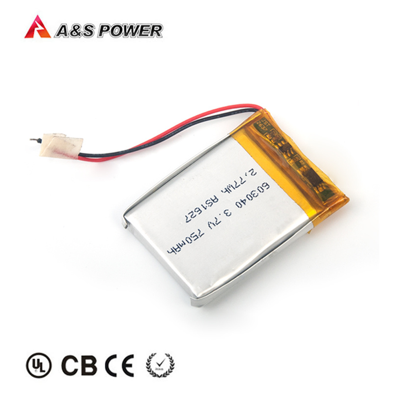 Rechargeable Lithium Polymer Battery 603040 3.7V 750mAh with Kc for Beauty Equipments