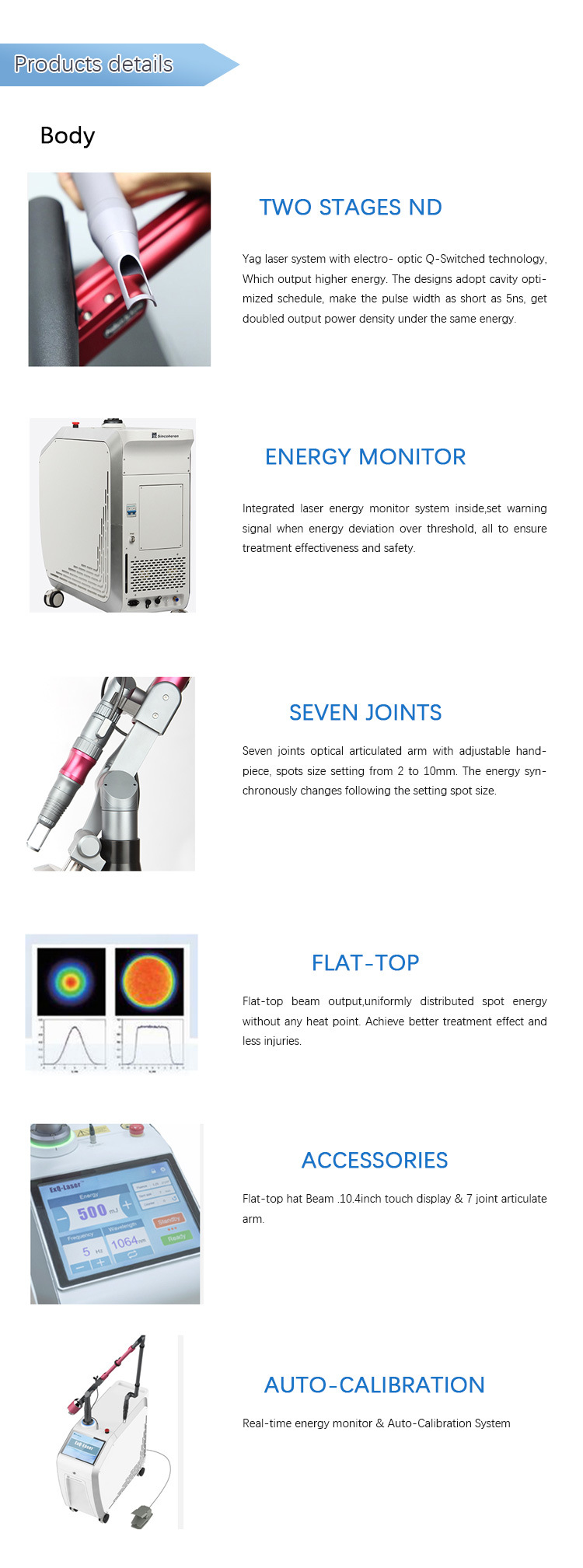 FDA Approved Freckle Removal Portable Q-Switch ND: YAG Laser Painless Laser Tattoo Removal Dermatology Q Switch ND YAG Laser