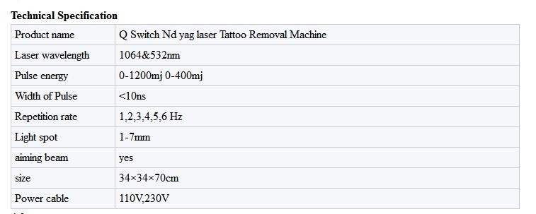 Professional Q Switch ND YAG Laser 1064 ND YAG 532 Nm Tattoo Removal Portable Laser Pigmentation Removal