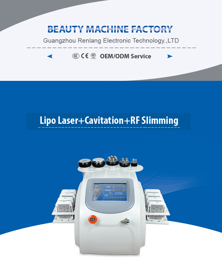 Multifunctional Slimming Machine /40K Cavitation+Vacuum RF+Laser Machine