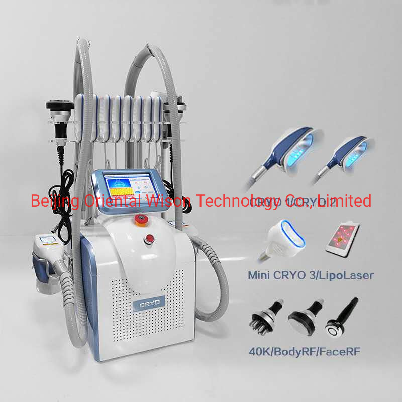 Portable 360 Cryolipolysis 3handles Body Sculpt Cavitation RF Handle Slimming Machine