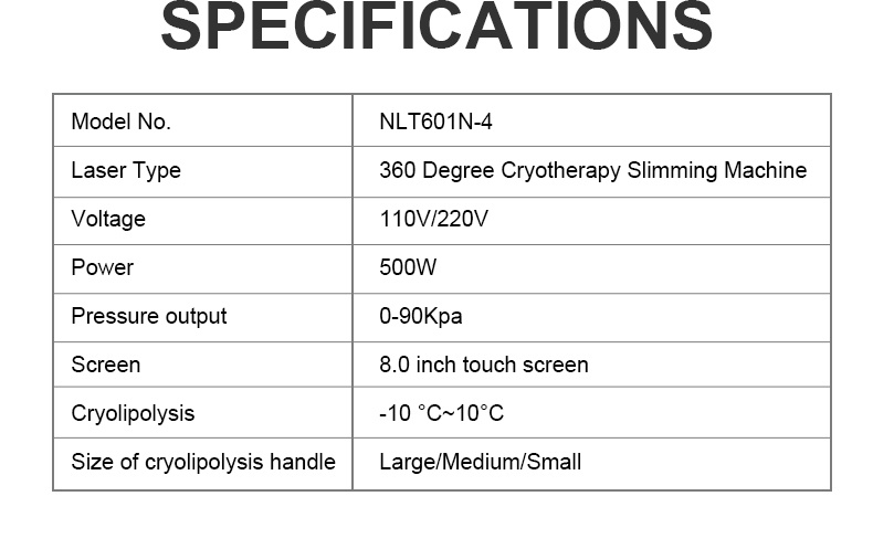 Latest Professional Cryotherapy Fat Freezing for Body Sculpting Slimming Machine