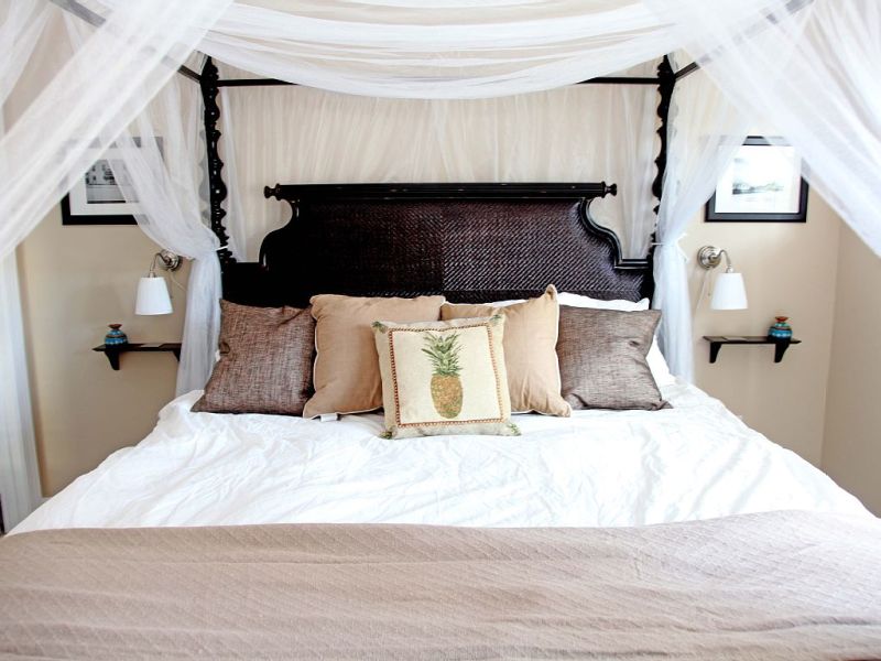 Hotel Home Wood Bedroom Furniture Beautiful Romantic Canopy Bed