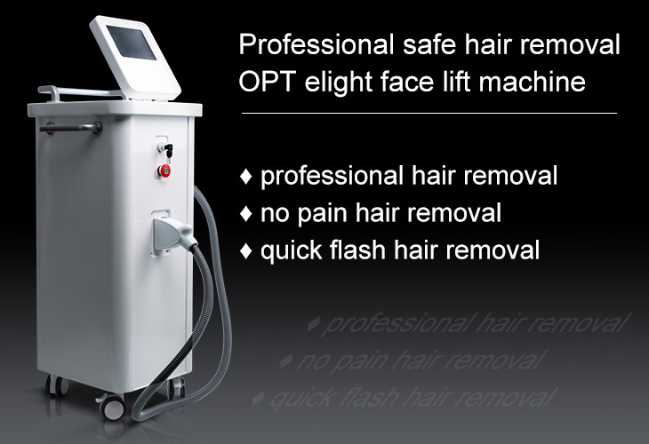 Vertical Single Handle Skin Tightening Machine IPL Remove Hair Elight Beauty Machine