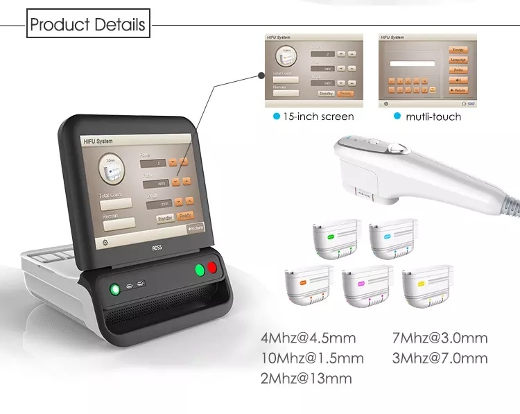 Salon Use High Intensity Hifu Ultrasound for Hifu Face Lift