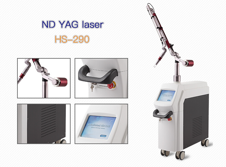 Laser Tattoo Removal 1064 ND YAG 532nm /Medical Active Eo Q Switch ND YAG/Dye Laser