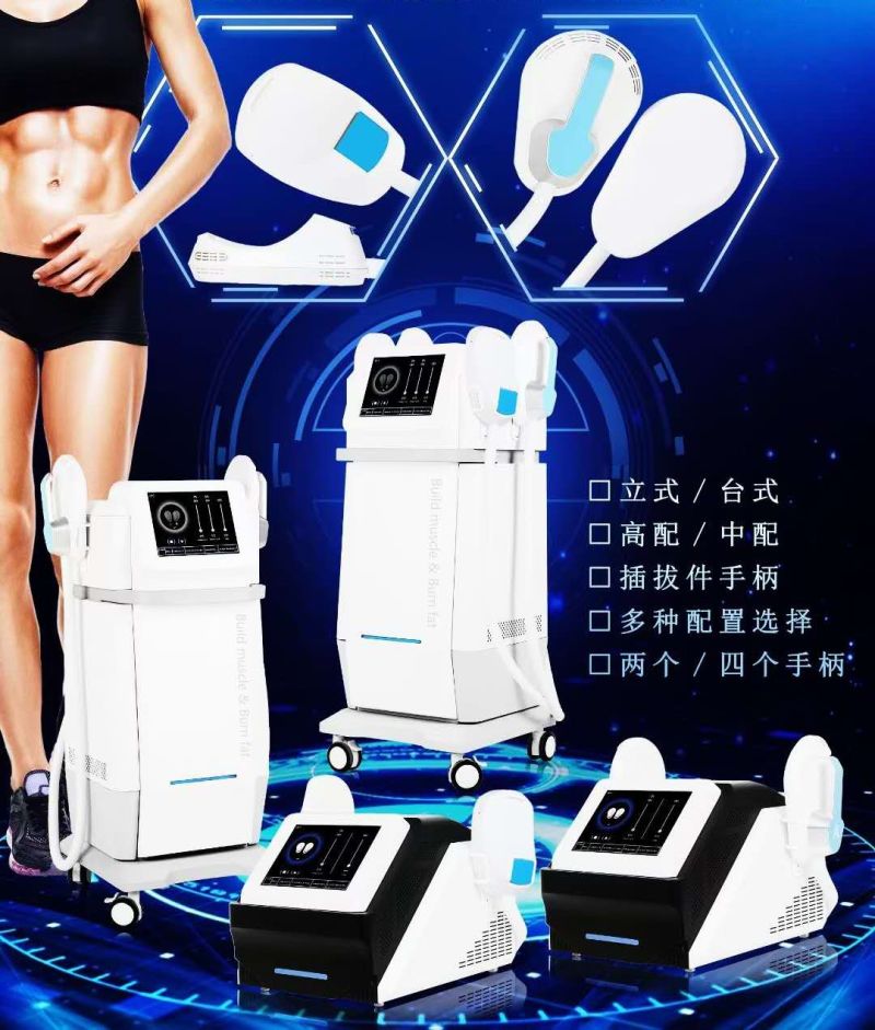 Four Handles EMS Hiemt Machine for Body Sculpting with Curved Handles