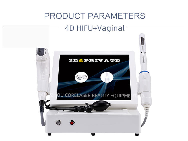 Professional New 2 in 1 Anti Aging 12 Lines 4D Hifu Machine with Vaginal Cartridge