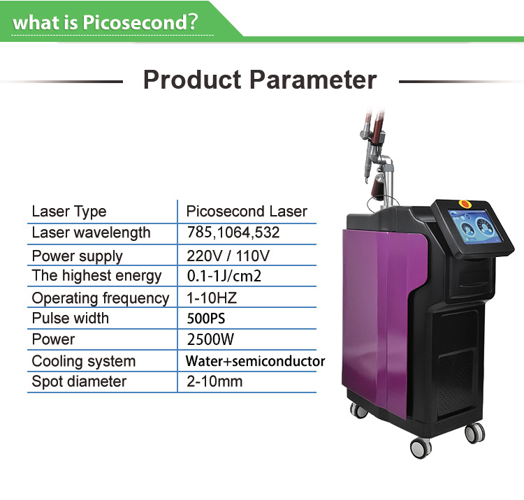 Q Switch ND YAG Tattoo Removal Machine / Laser Pico Picosecond