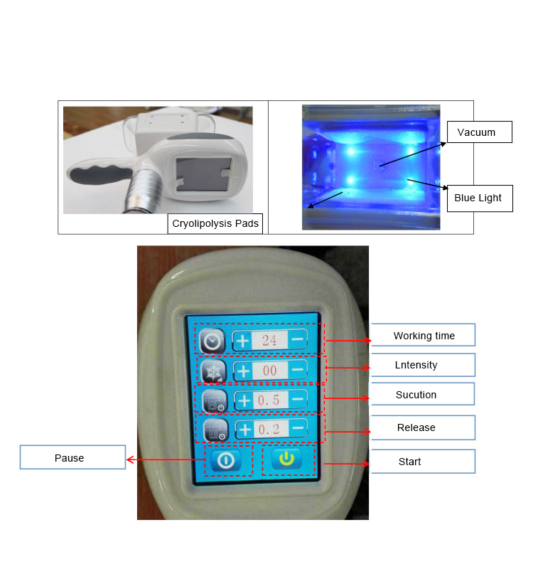 Professional Lipo Freeze Cool Body Sculpting Cryotherapy Ultrasound Slimming Machine