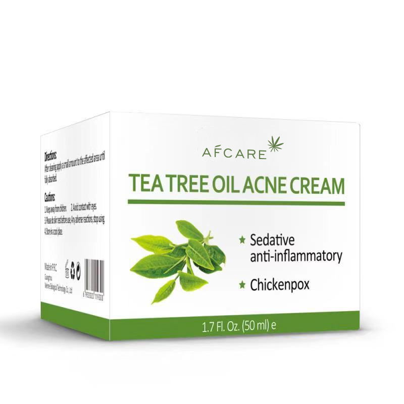 Natural Organic Tea Tree Oil Facial Acne Treatment Cream Tea Tree Essential Oil Acne Cream