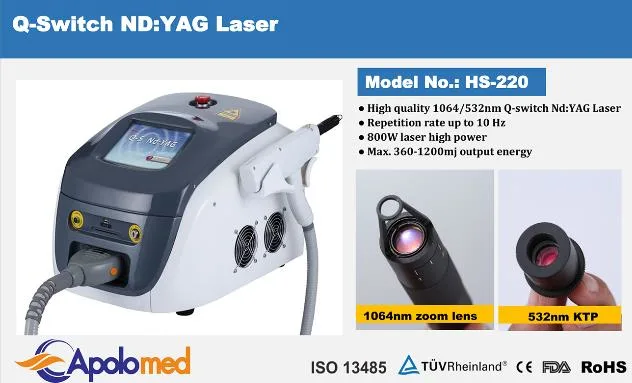 Laser Tattoo Removal ND YAG Laser Q-Switch ND YAG Laser From Apolomed