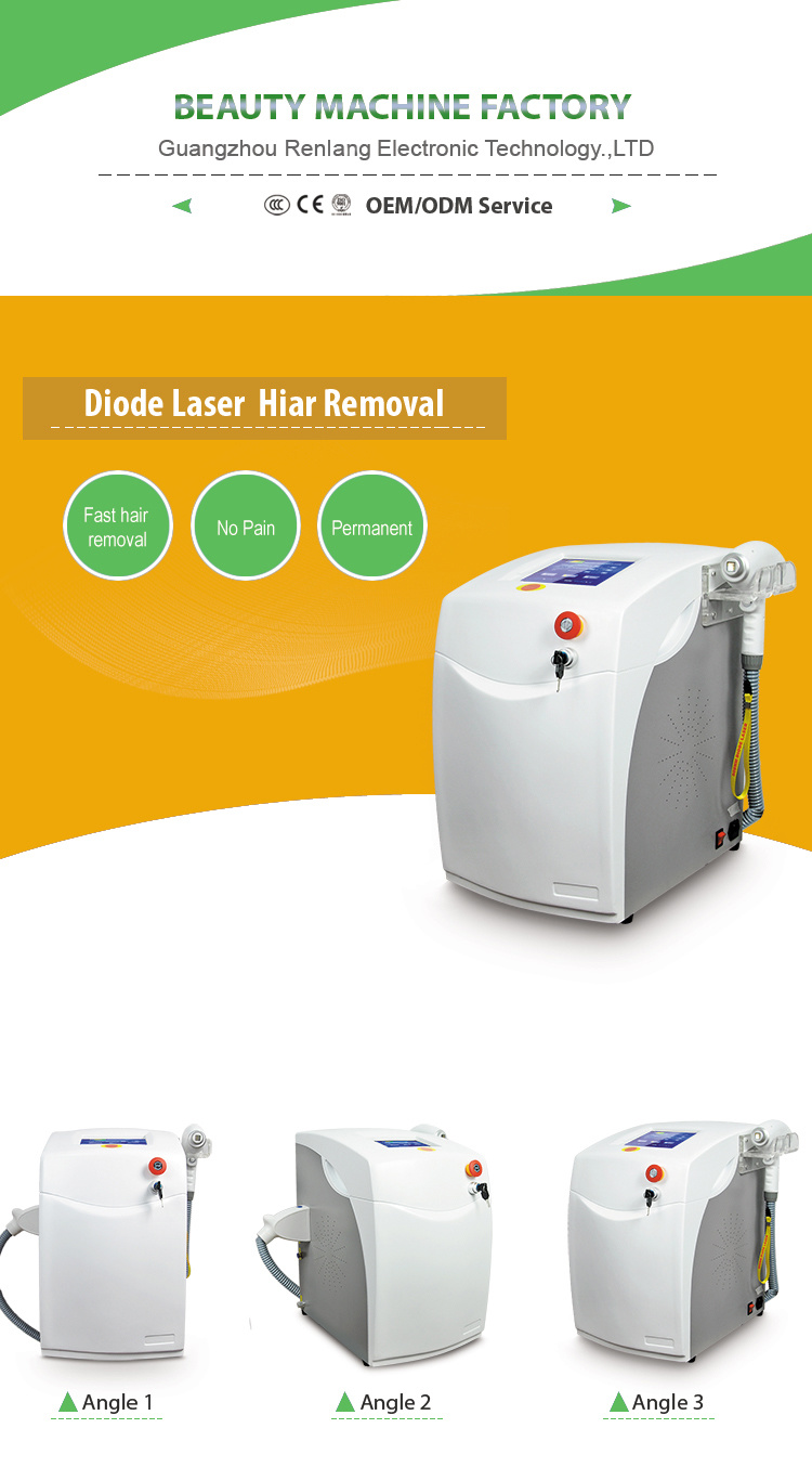 Hot Sale 808nm Diode Laser Machine for Permanent Hair Removal