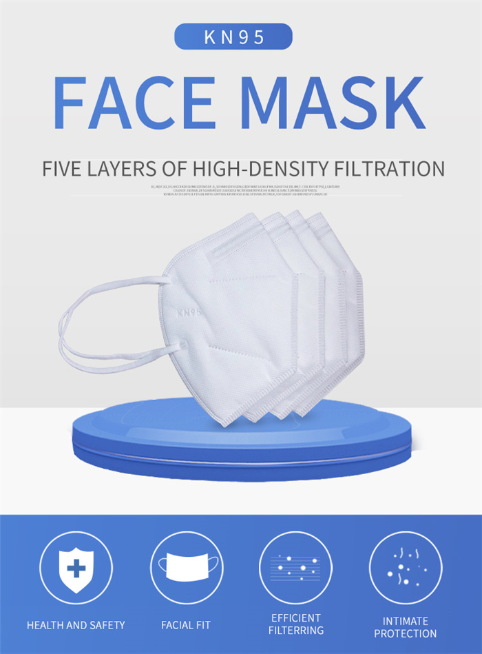 Personal Protective Equipment Fold Earloop Type Face Protective Mask KN95