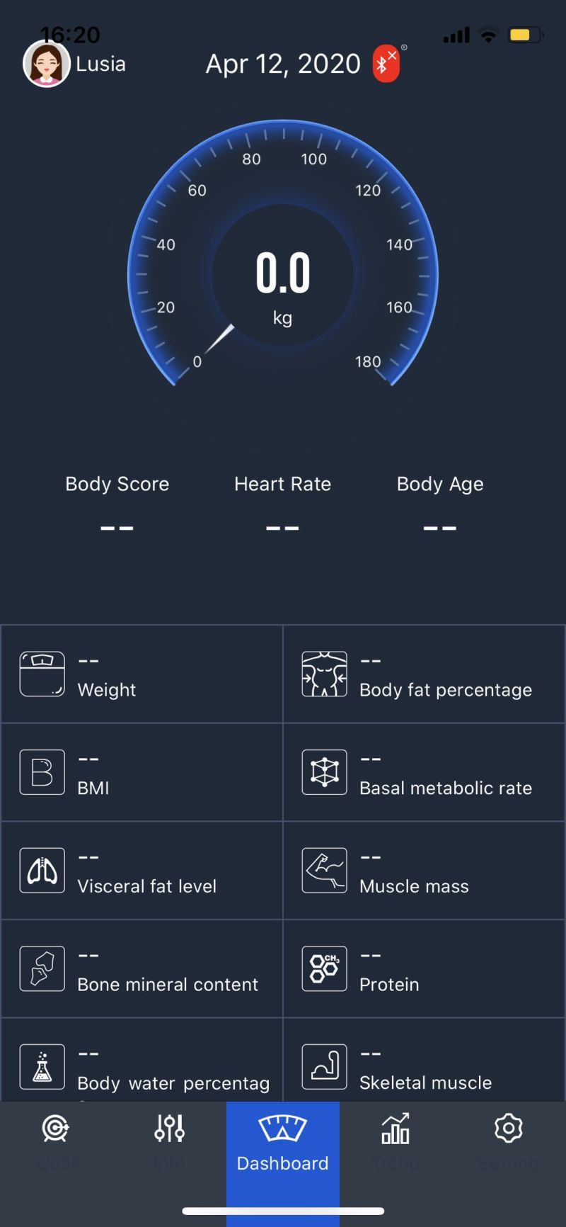 Bluetooth Body Fat Scale with Smart APP for Healthcare