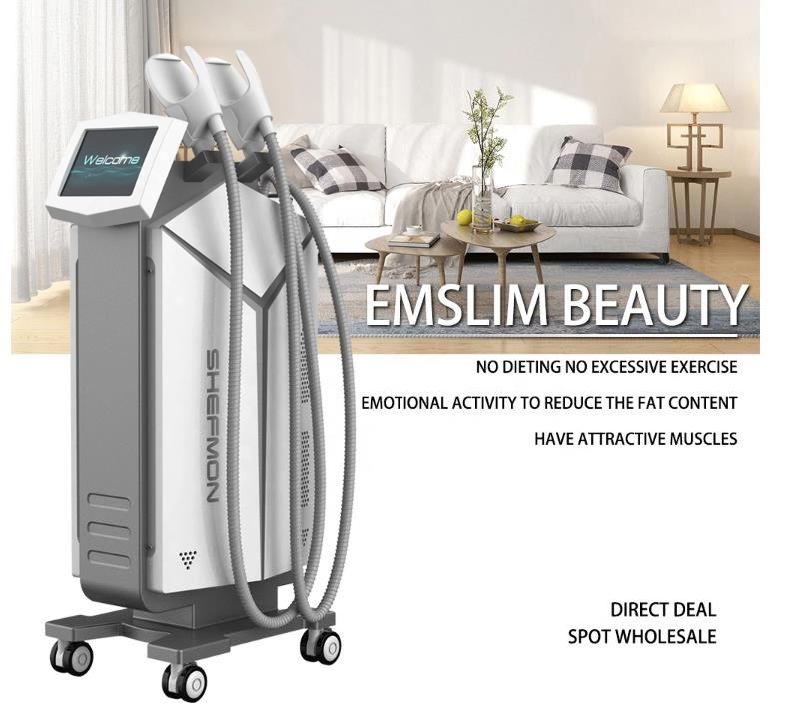 2020 Non-Invasive Newest Aesthetics Build Muscle Burn EMS Fat Body Sculpt Emslim Body Contouring Slimming Machine