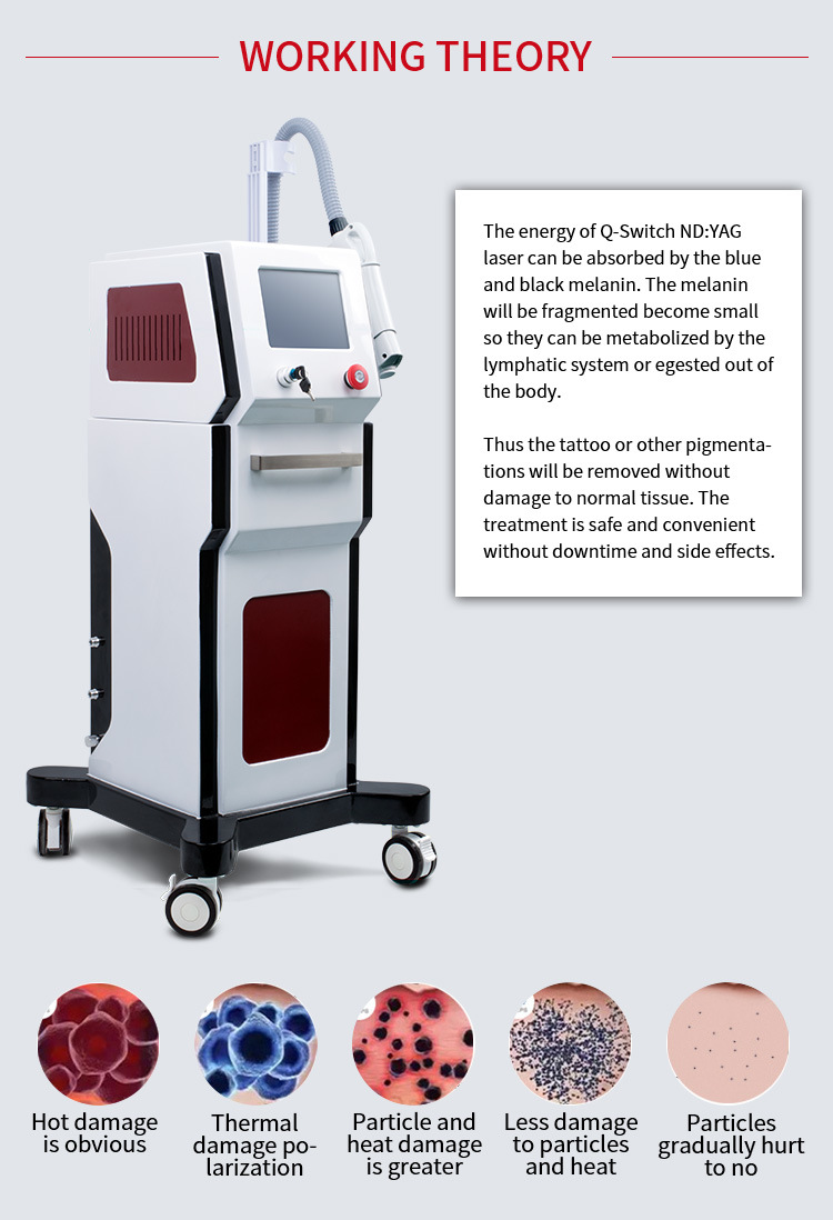 2020 Q-Switch ND YAG Laser Tattoo Removal Equipmente Beauty Machine