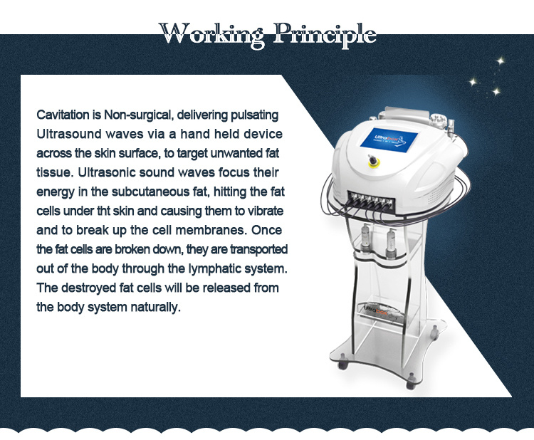 Portable Cavitation Slimming Machine Weight Loss 40K Ultrasound Cavitation Machine