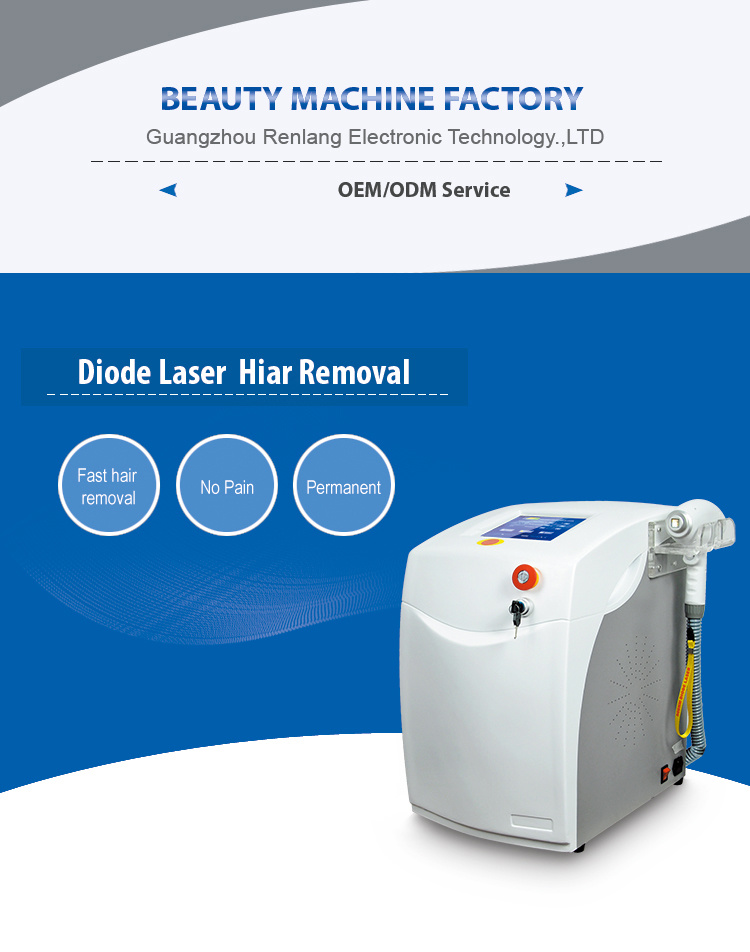 Salon Use Laser Diodo 808 Nm / 808nm Diode Laser for Permanent Hair Removal