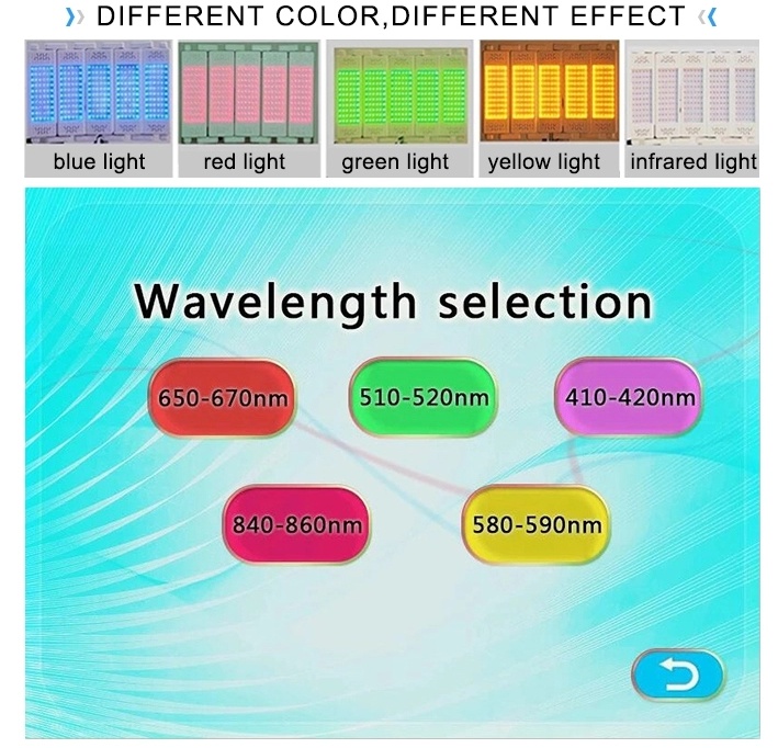 2019 Newest 5 Colors PDT Machine LED for Beauty Salon LED PDT Beauty Machine for Wrinkle Remover