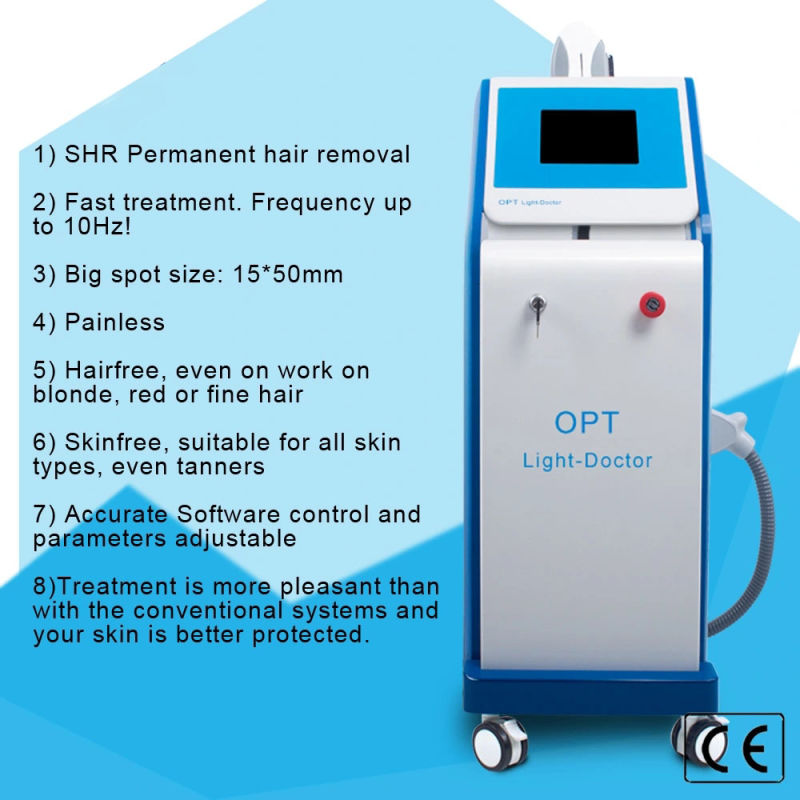 IPL Shr Ice Painfree Permanent Hair Removal Beauty Salon Equipemnt