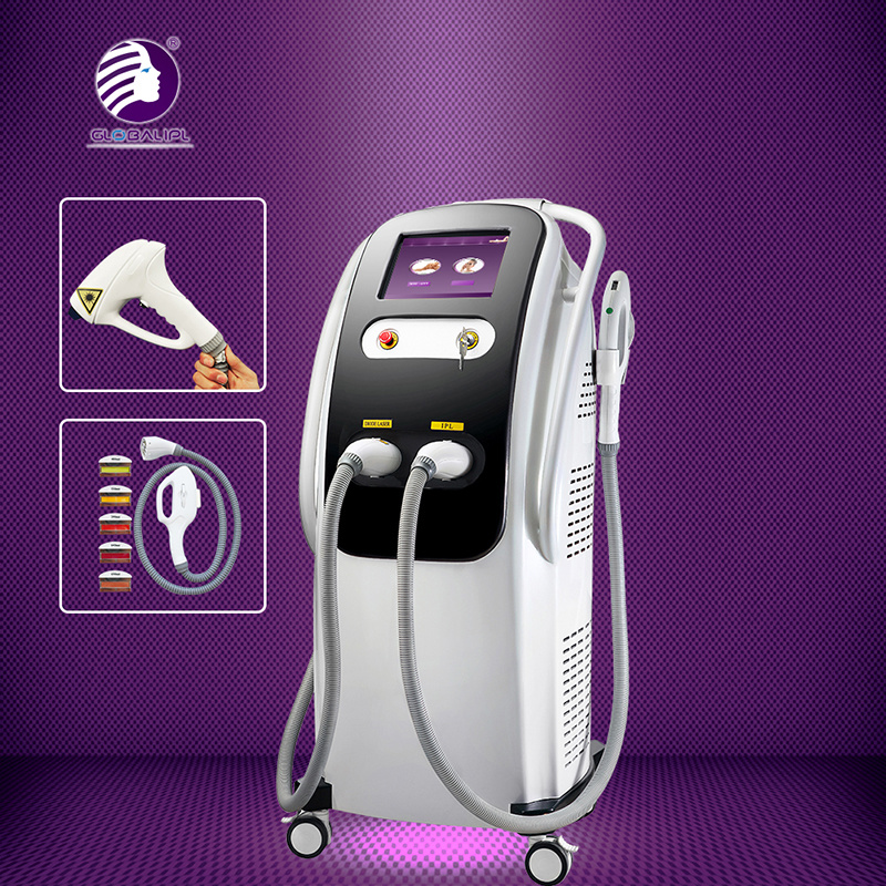 New Advanced IPL+Diode Laser Shr Hair Removal Machine