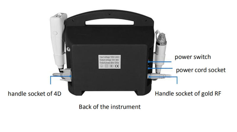 Professional Portable RF Microneedling Fractional RF 4D Smas Hifu Beauty Machine