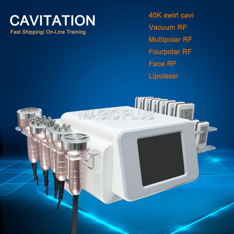 2021 Body Cavitation Professional Machine Cavitation RF Vacuum Cellulite Remover 6 in 1 Slimming Machine