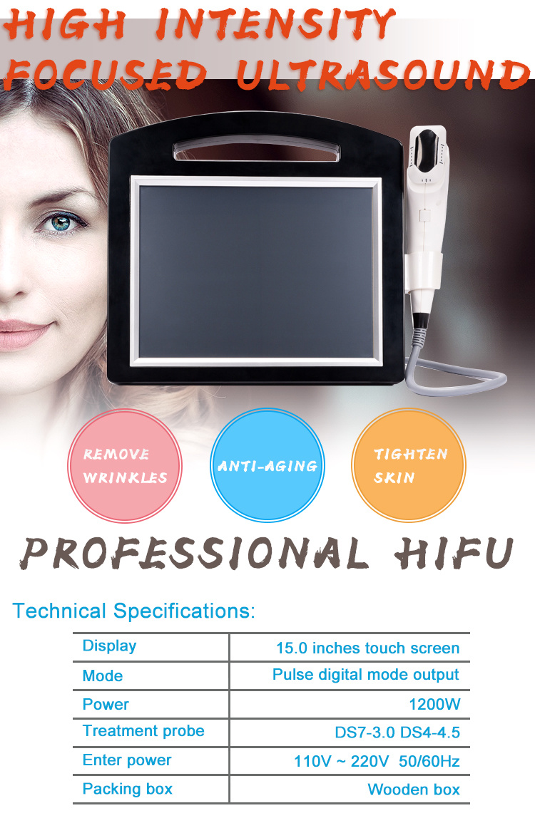 Face Lift Body Hifu Machine Price with Hifu Cartridge