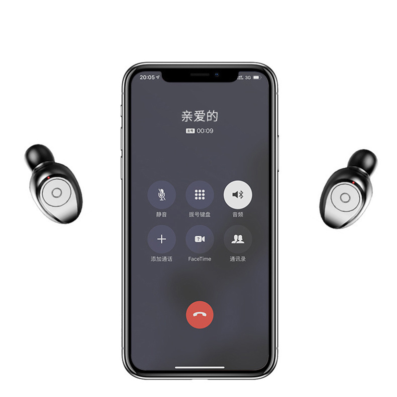 Mini Earphone Earbud Bluetooth Headphone with Mic Headset Headphones