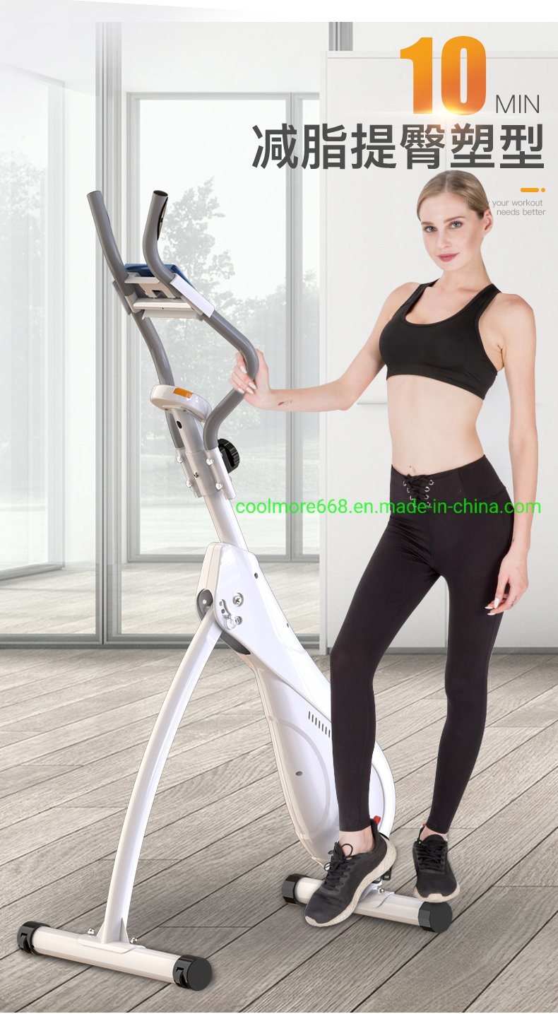 Vertical Climber Home Gym Exercise Folding Climbing Machine Exercise Bike for Home Body Trainer Stepper Cardio Workout Training