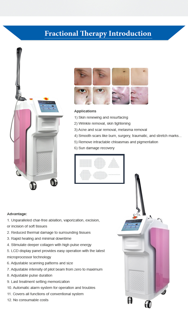2019 Professional Clinic Salon Equipment 4D CO2 Fractional Laser