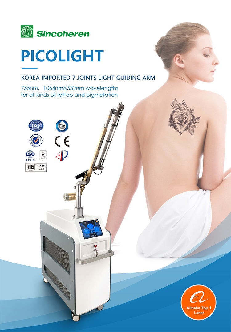 Korea ND YAG Laser Picosecond Tattoo Removal Laser Machine